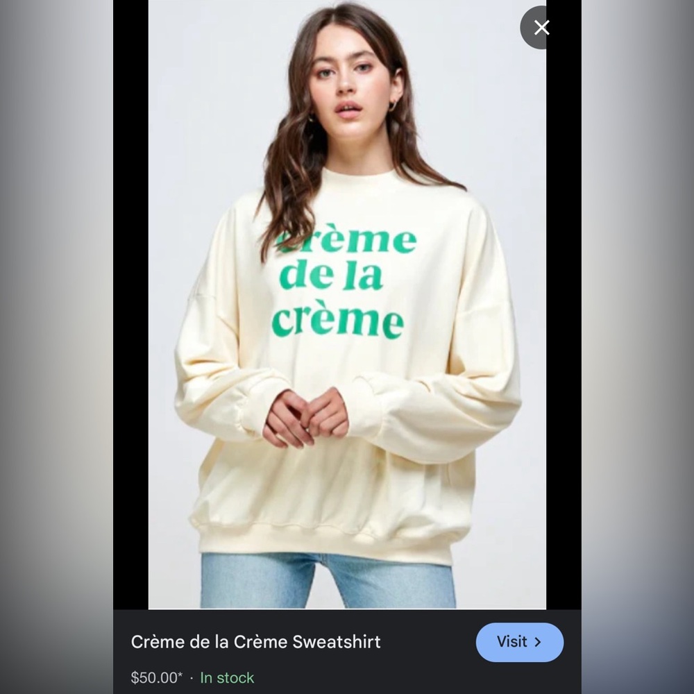 Créme de la Créme Sweatshirt
